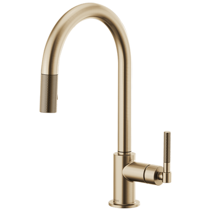 Brizo - Litze Pull-Down Faucet with Arc Spout and Knurled Handle