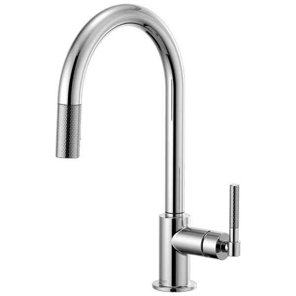 Brizo - Litze Pull-Down Faucet with Arc Spout and Knurled Handle