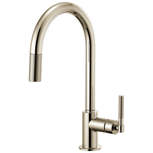 Brizo - Litze Pull-Down Faucet with Arc Spout and Knurled Handle