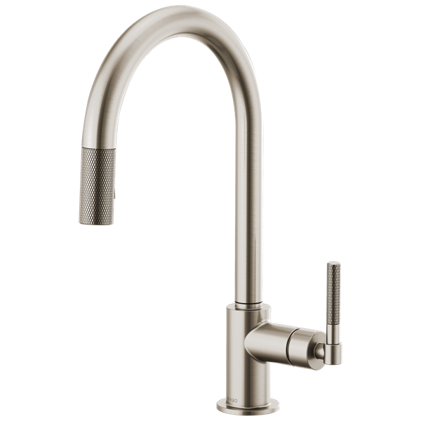 Brizo - Litze Pull-Down Faucet with Arc Spout and Knurled Handle