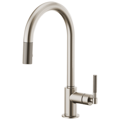Brizo - Litze Pull-Down Faucet with Arc Spout and Knurled Handle