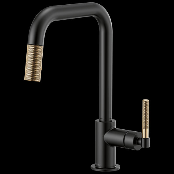 Brizo - Litze Pull-Down Faucet with Square Spout and Knurled Handle