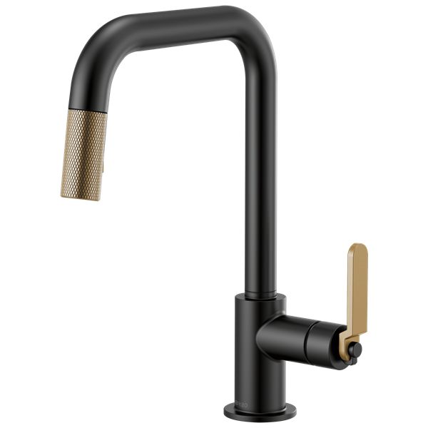 Brizo - Litze Pull-Down Faucet with Square Spout and Industrial Handle