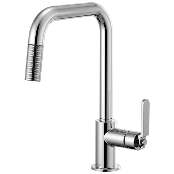 Brizo - Litze Pull-Down Faucet with Square Spout and Industrial Handle