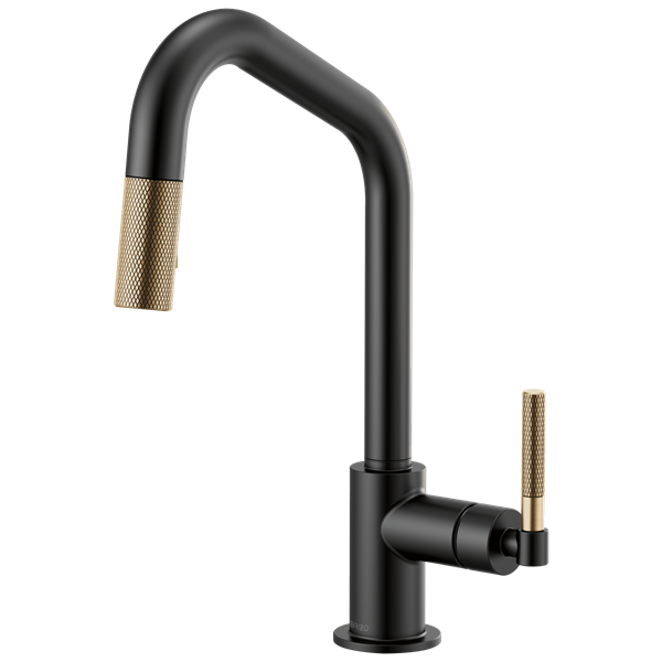 Brizo - Litze Pull-Down Faucet with Angled Spout and Knurled Handle