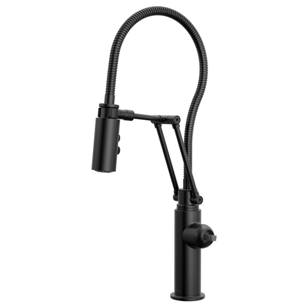 Brizo - Odin Articulating Kitchen Faucet with Finished Hose - Less Handle
