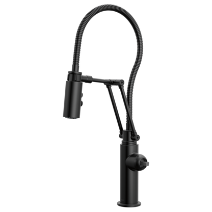 Brizo - Odin Articulating Kitchen Faucet with Finished Hose - Less Handle