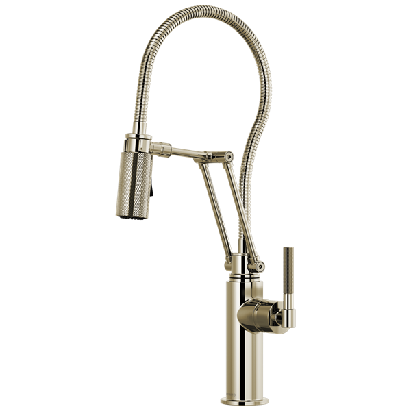 Brizo - Litze Articulating Faucet With Finished Hose – PlumbTile