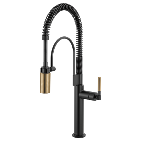 Brizo - Litze Semi-Professional Kitchen Faucet - Knurled Handle – PlumbTile