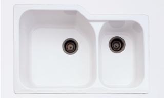Rohl - Allia 33 Inch Fireclay 2 Bowl Undermount Kitchen Sink