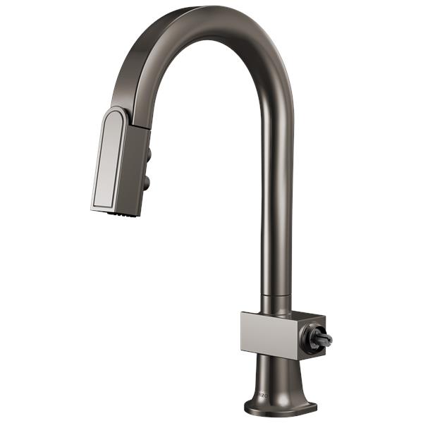 Brizo - Frank Lloyd Wright Pull-Down Prep Faucet with Arc Spout - Less Handle