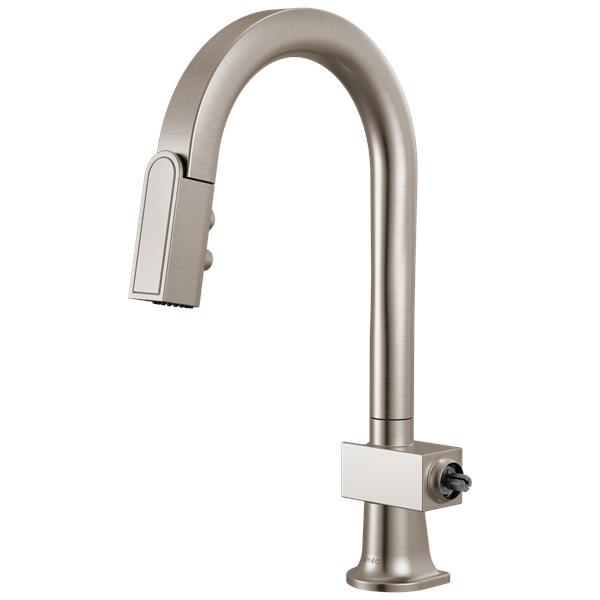 Brizo - Frank Lloyd Wright Pull-Down Prep Faucet with Arc Spout - Less Handle