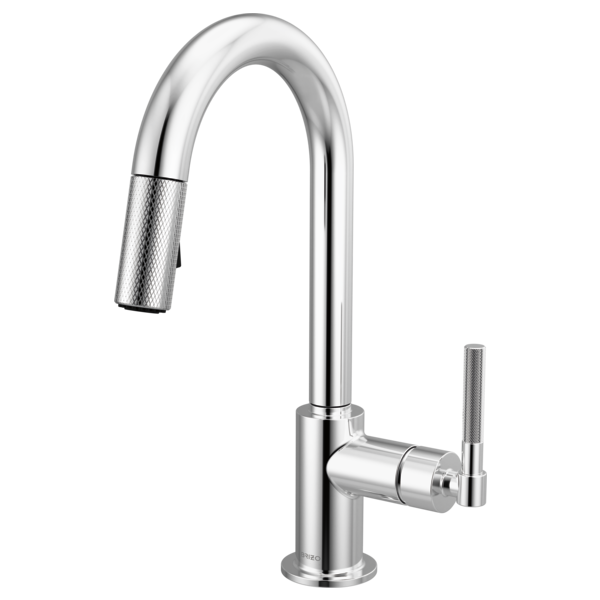 Brizo - Litze Pull-Down Prep Faucet with Arc Spout - Knurled Handle