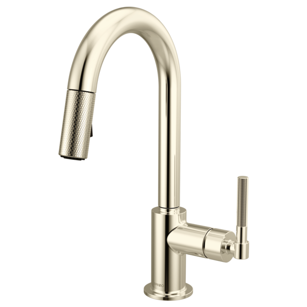 Brizo - Litze Pull-Down Prep Faucet with Arc Spout - Knurled Handle