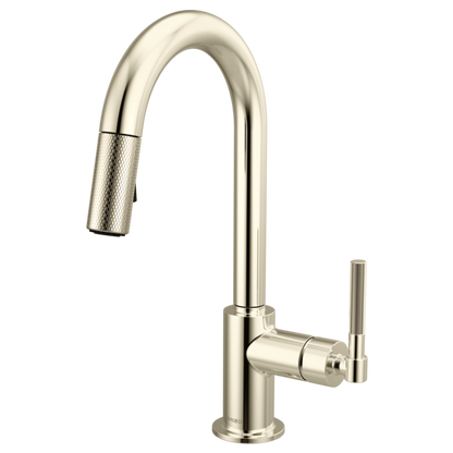 Brizo - Litze Pull-Down Prep Faucet with Arc Spout - Knurled Handle