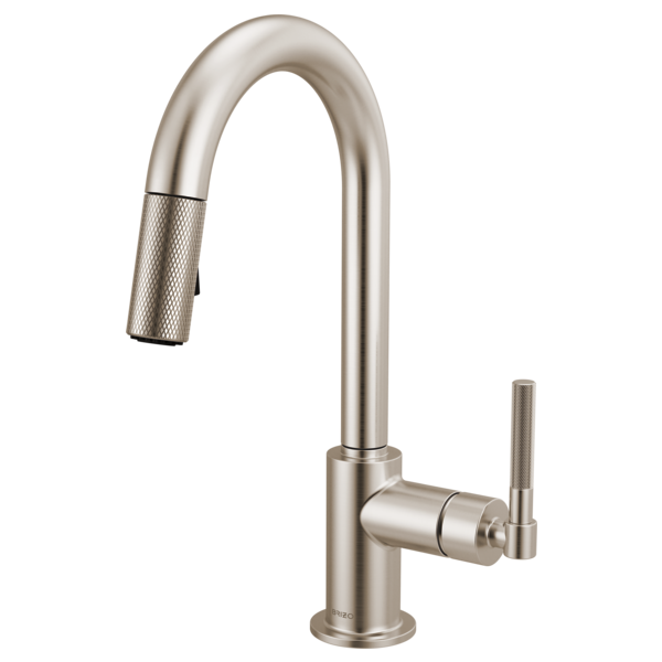 Brizo - Litze Pull-Down Prep Faucet with Arc Spout - Knurled Handle