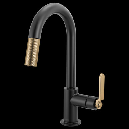 Brizo - Litze Pull-Down Prep Faucet with Arc Spout - Industrial Handle