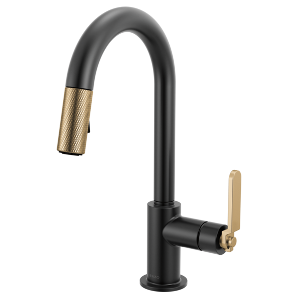 Brizo - Litze Pull-Down Prep Faucet with Arc Spout - Industrial Handle