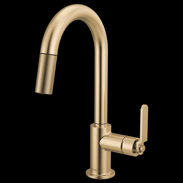 Brizo - Litze Pull-Down Prep Faucet with Arc Spout - Industrial Handle