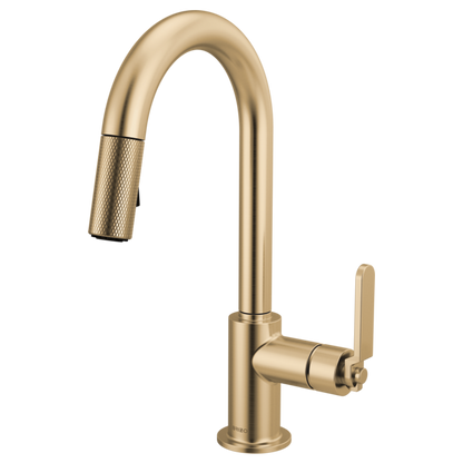 Brizo - Litze Pull-Down Prep Faucet with Arc Spout - Industrial Handle