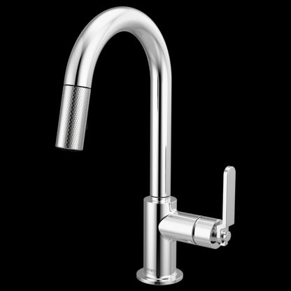Brizo - Litze Pull-Down Prep Faucet with Arc Spout - Industrial Handle
