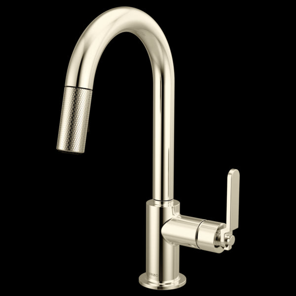 Brizo - Litze Pull-Down Prep Faucet with Arc Spout - Industrial Handle