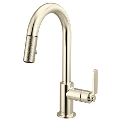 Brizo - Litze Pull-Down Prep Faucet with Arc Spout - Industrial Handle