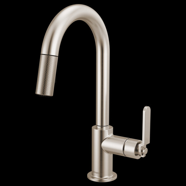 Brizo - Litze Pull-Down Prep Faucet with Arc Spout - Industrial Handle