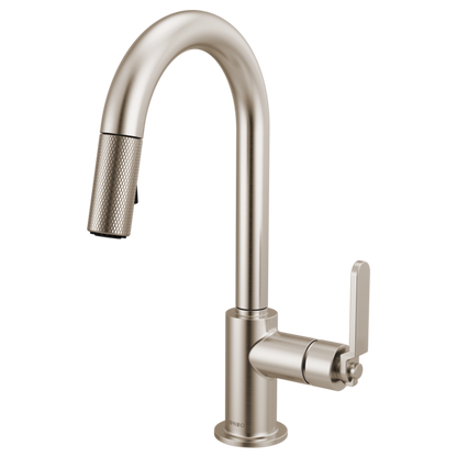 Brizo - Litze Pull-Down Prep Faucet with Arc Spout - Industrial Handle