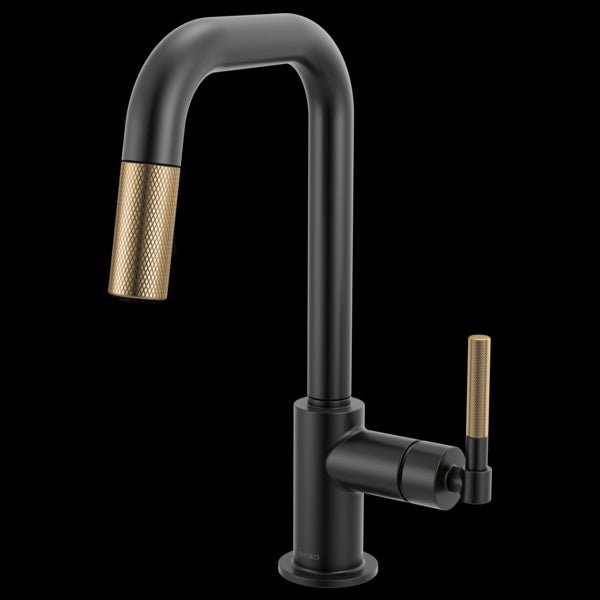 Brizo - Litze Pull-Down Prep Faucet with Square Spout - Knurled Handle
