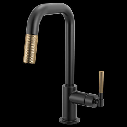 Brizo - Litze Pull-Down Prep Faucet with Square Spout - Knurled Handle