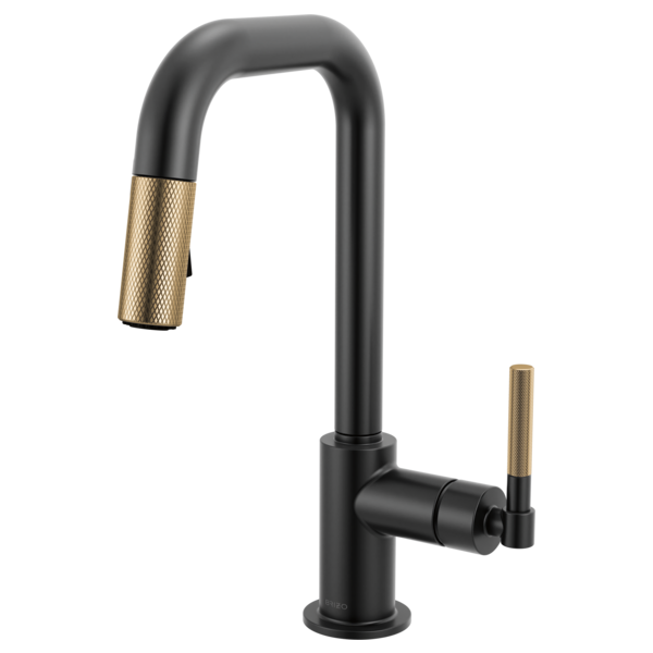 Brizo - Litze Pull-Down Prep Faucet with Square Spout - Knurled Handle