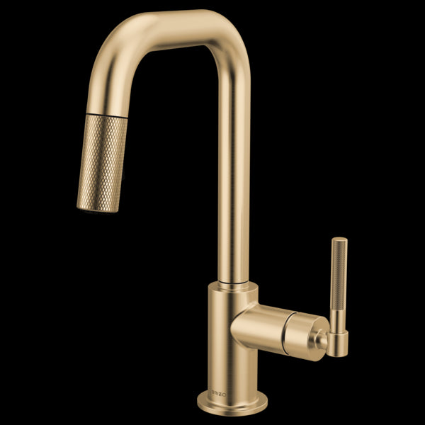 Brizo - Litze Pull-Down Prep Faucet with Square Spout - Knurled Handle
