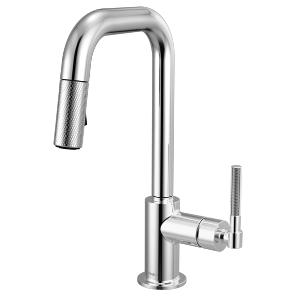 Brizo - Litze Pull-Down Prep Faucet with Square Spout - Knurled Handle