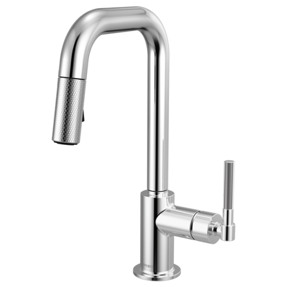 Brizo - Litze Pull-Down Prep Faucet with Square Spout - Knurled Handle