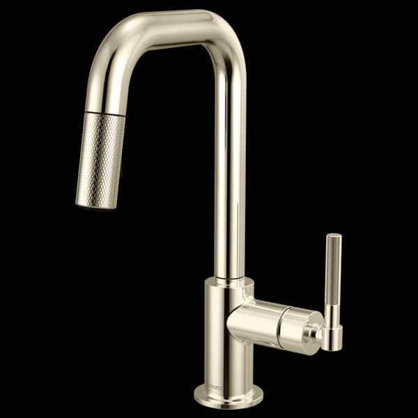 Brizo - Litze Pull-Down Prep Faucet with Square Spout - Knurled Handle