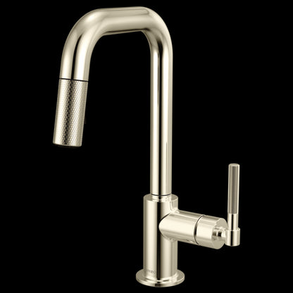 Brizo - Litze Pull-Down Prep Faucet with Square Spout - Knurled Handle
