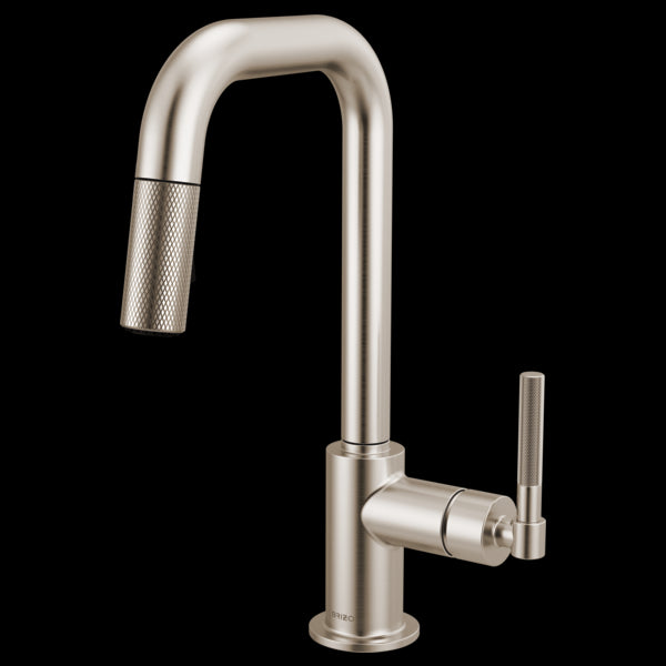 Brizo - Litze Pull-Down Prep Faucet with Square Spout - Knurled Handle