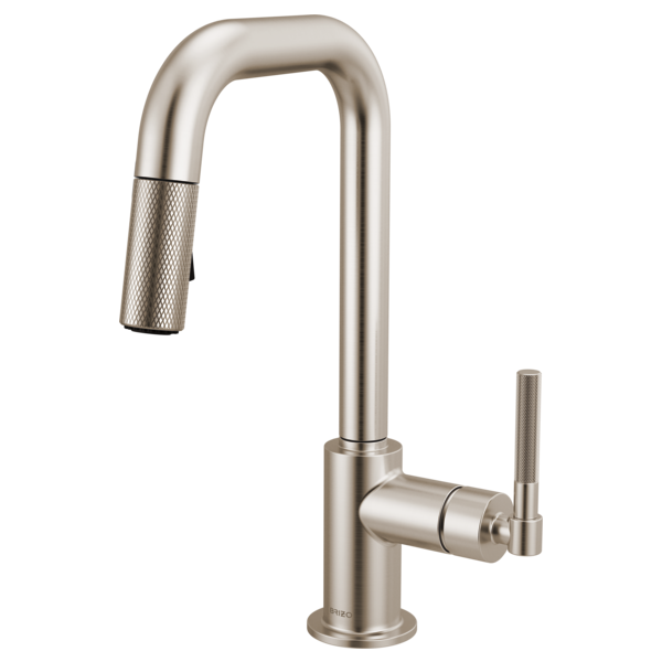 Brizo - Litze Pull-Down Prep Faucet with Square Spout - Knurled Handle