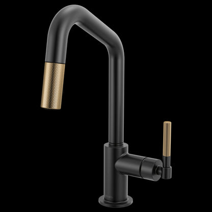 Brizo - Litze Pull-Down Prep Faucet with Angle Spout - Knurled Handle