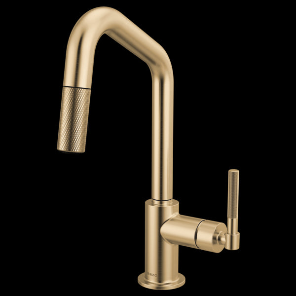 Brizo - Litze Pull-Down Prep Faucet with Angle Spout - Knurled Handle
