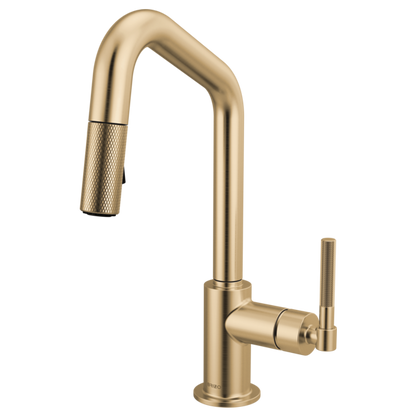 Brizo - Litze Pull-Down Prep Faucet with Angle Spout - Knurled Handle
