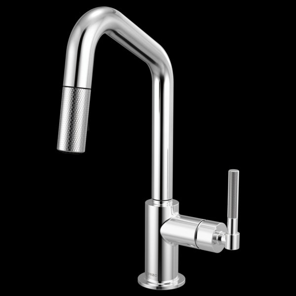 Brizo - Litze Pull-Down Prep Faucet with Angle Spout - Knurled Handle