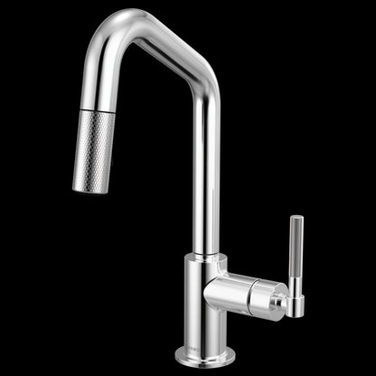 Brizo - Litze Pull-Down Prep Faucet with Angle Spout - Knurled Handle