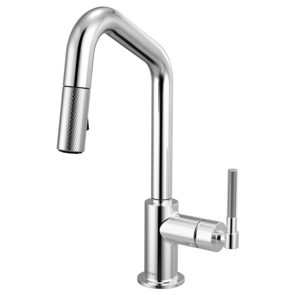 Brizo - Litze Pull-Down Prep Faucet with Angle Spout - Knurled Handle