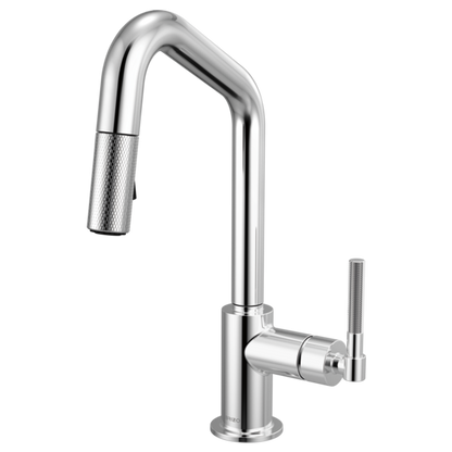 Brizo - Litze Pull-Down Prep Faucet with Angle Spout - Knurled Handle