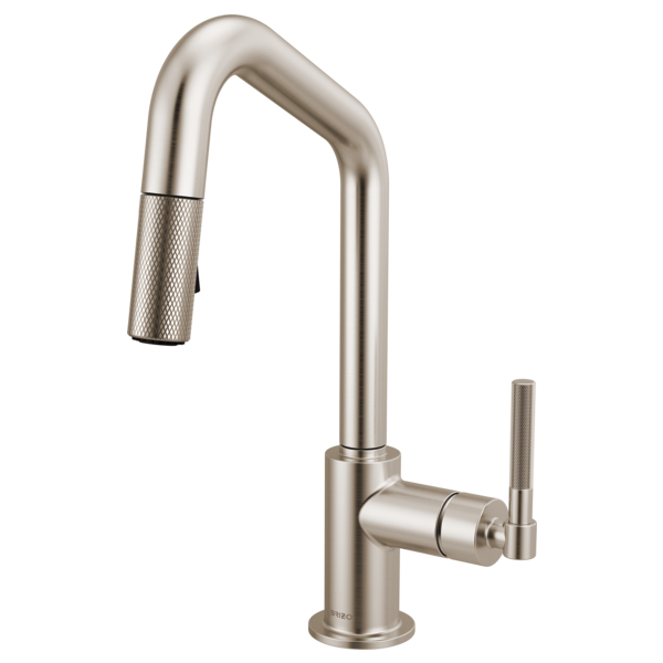 Brizo - Litze Pull-Down Prep Faucet with Angle Spout - Knurled Handle