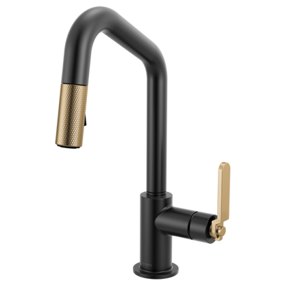 Brizo - Litze Pull-Down Prep Faucet with Angle Spout - Industrial Handle