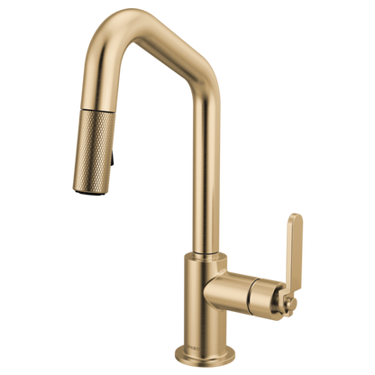 Brizo - Litze Pull-Down Prep Faucet with Angle Spout - Industrial Handle