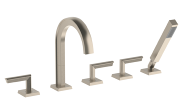 Watermark - Brut Deck Mounted 5 Hole Bath Set